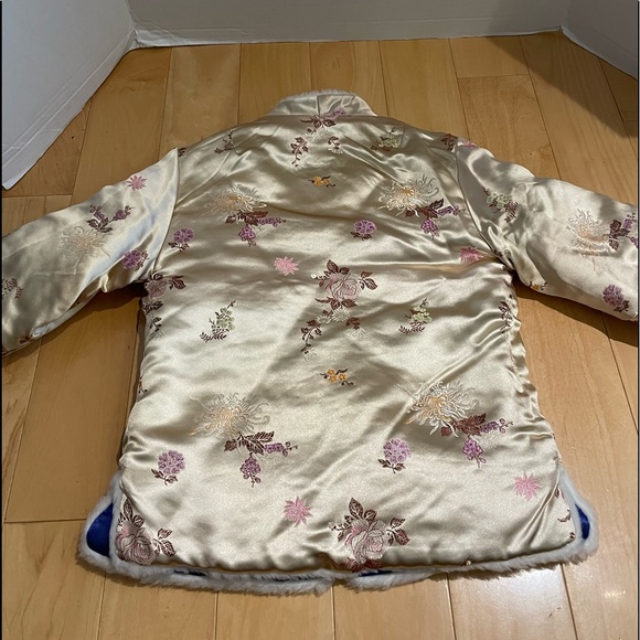 Girl’s floral reversible jacket - Picture 2 of 7